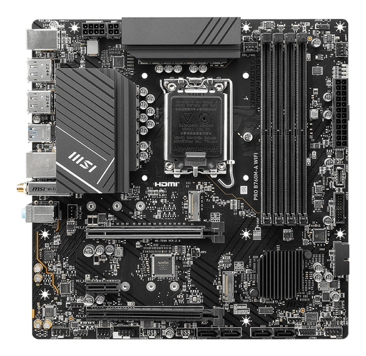 Msi Placa Base Pro B760m-A Wifi  Ddr5 Atx Lga1700