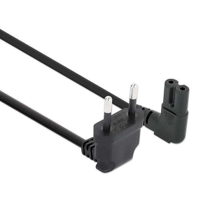 Manhattan Cable De Alimentacion C7 A Eu Cce7 16 90 Grad Gewinkelt 2m