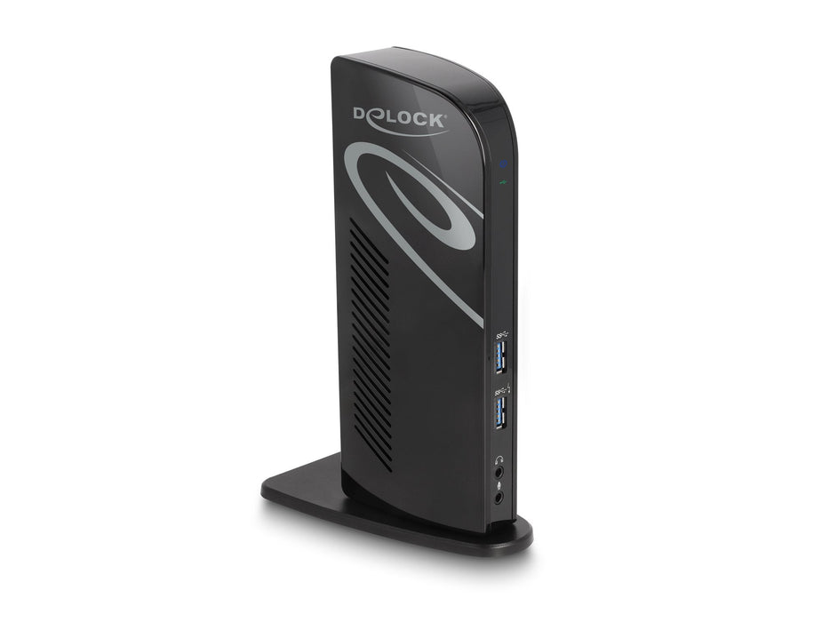 D Delock Dockingstation 4xusb3.2 2xdisplayport 4k Rj45 Ethernet Audio Negro