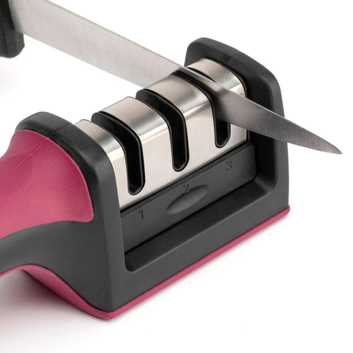 EAN 8436584383789 - JATA HACC4541 afilador de cuchillo Afilador de cuchillos de discos Negro, Rojo imagen 7