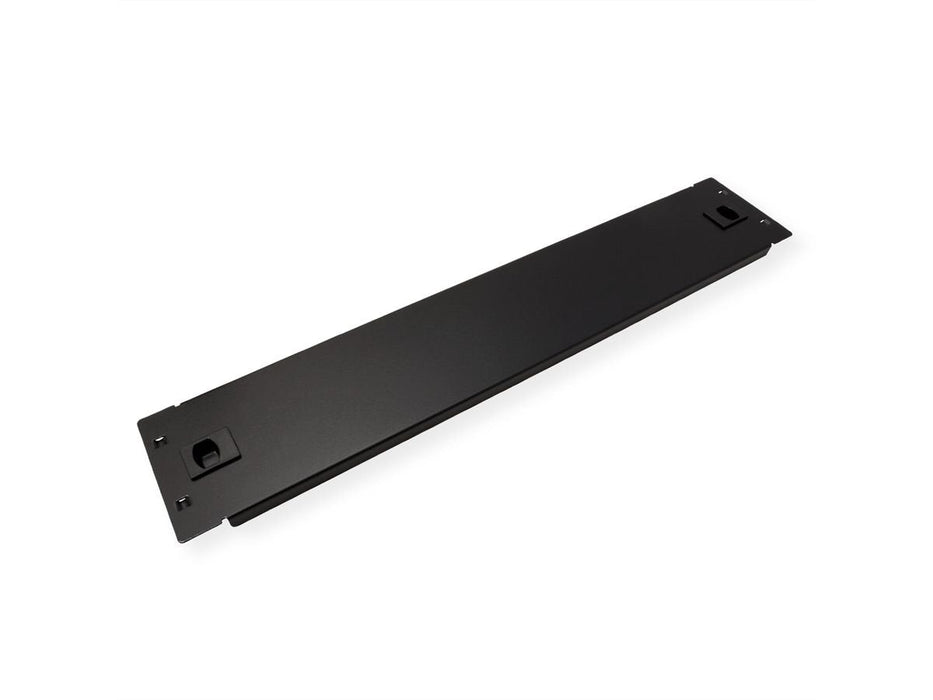 Roline 19-Zoll-Blindplatte Snap-In, 2 He, Schwarz