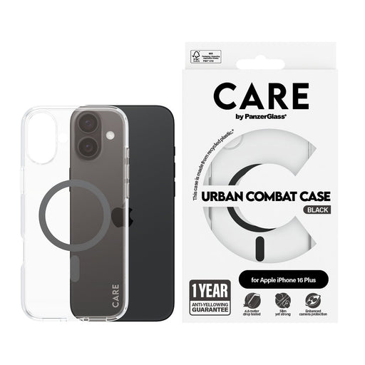 EAN 5715685004131 - PanzerGlass CARE™ by ® Urban Combat Case Transparent w. Black MagSafe iPhone 16 Plus funda para teléfono  imagen 2