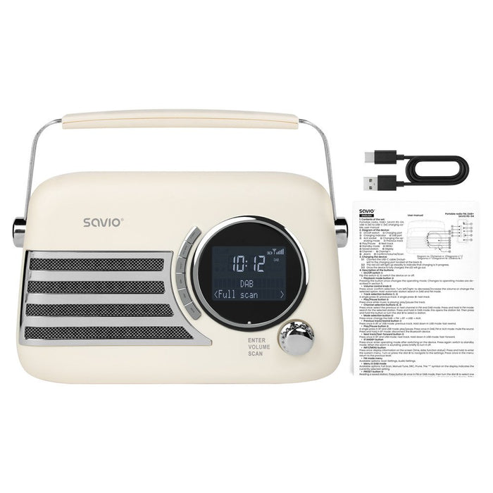 EAN 5907264110139 - Savio RS-04 radio Portátil Analógico y digital Beige, Negro imagen 9