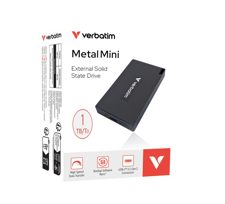 EAN 0023942320319 - Verbatim 32031 unidad externa de estado sólido 1 TB USB Tipo C USB 3.2 Gen 2x2 Gris imagen 2