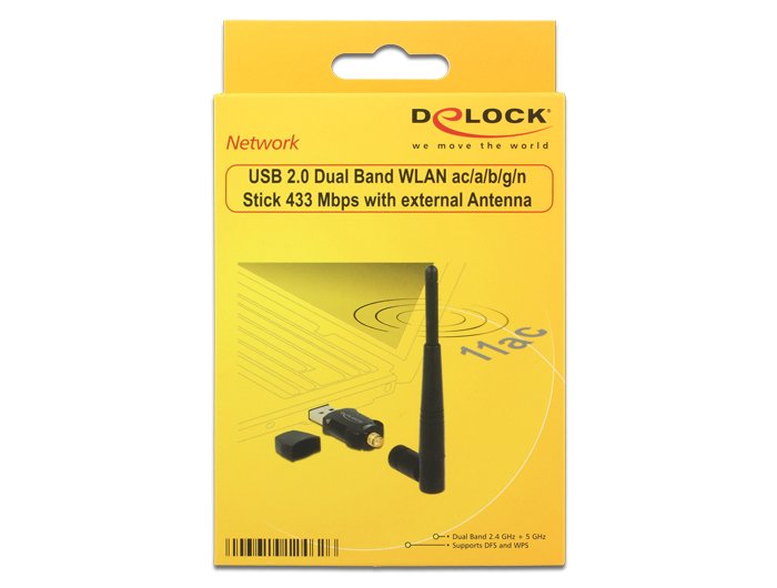 EAN 4043619124626 - DeLOCK 12462 adaptador y tarjeta de red WLAN 433 Mbit/s imagen 3