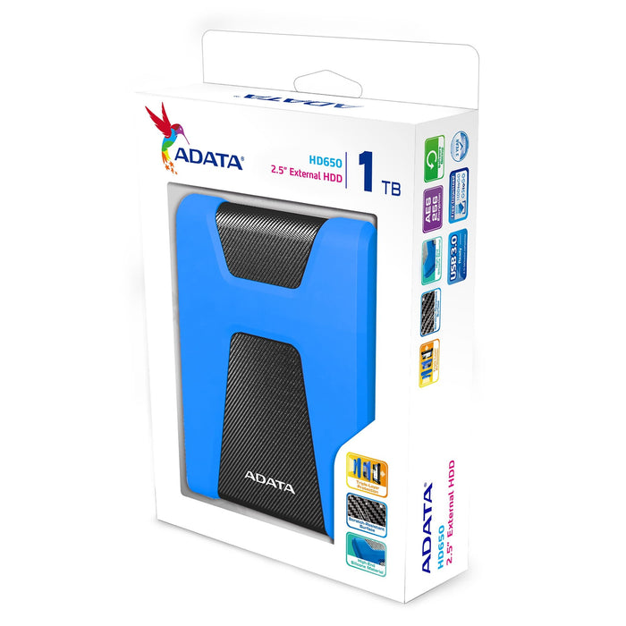EAN 4713218460691 - ADATA HD650 disco duro externo 1 TB 2.5" Micro-USB B 3.2 Gen 1 (3.1 Gen 1) Azul imagen 7