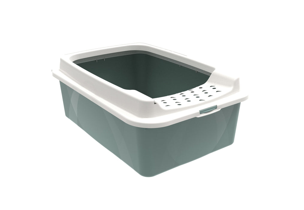 EAN 7610859232847 - Rotho Bonnie Gato Bandeja higiénica abierta Verde, Gris imagen 1