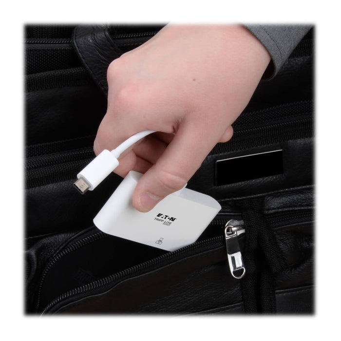 Eaton Tripp Lite   Usb-C Multiport Adapter Hdmi Usb 3.0 Port Gbe 60w Pd Charging Hdcp White