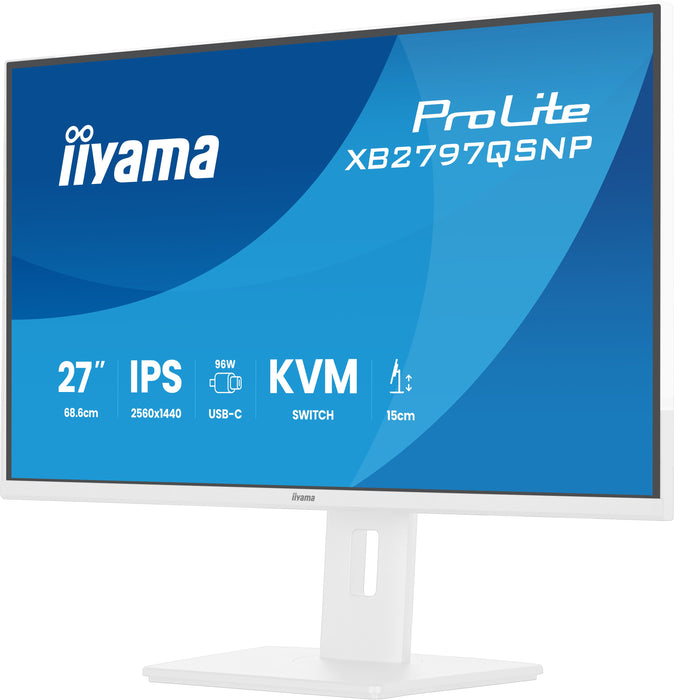 EAN 4948570125951 - iiyama ProLite XB2797QSNP-W1 27" IPS LCD pantalla para PC 68,6 cm (27") 2560 x 1440 Pixeles Quad HD Blanc imagen 6