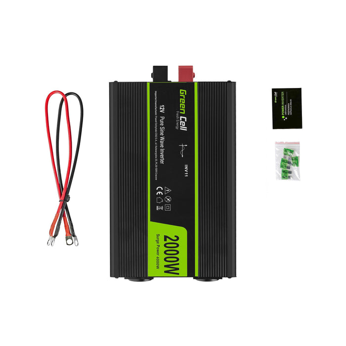 EAN 5902719427909 - Green Cell INV11 adaptador e inversor de corriente Auto 2000 W Negro imagen 5