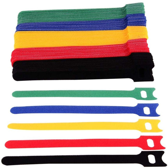 EAN 8051128109528 - Techly 109528 presilla Soporte de sujeción de cables Velcro Multicolor 10 pieza(s) imagen 1