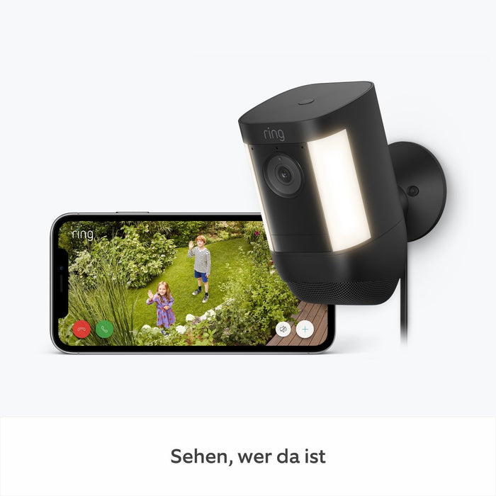 Amazon Ring Spotlight Cam Pro Plug-In Negro