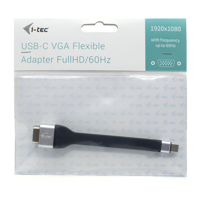 EAN 8595611703041 - i-tec C31FLATVGA60HZ adaptador de cable de vídeo 0,11 m USB Tipo C VGA (D-Sub) Negro imagen 4
