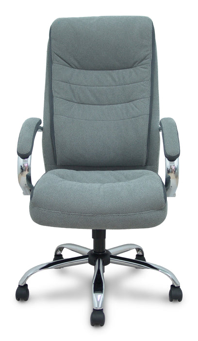 Piqueras Y Crespo Forol Sillon Opti533 Basculante Tapizado Tela Color Gris Base Cromo Ruedas Nailon