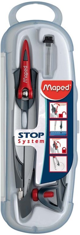 EAN 3154141961007 - Maped 196100 compás Aluminio, Negro, Rojo imagen 1