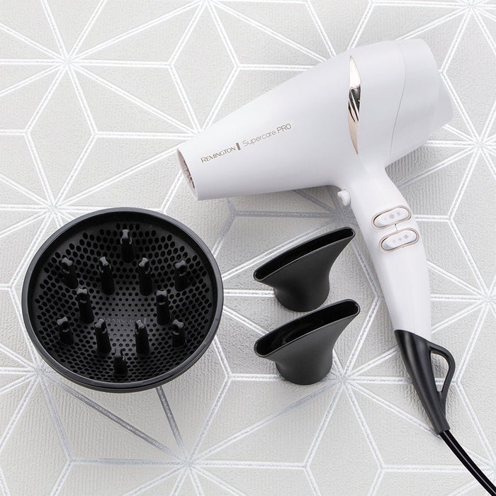 Secador Remington Supercare Pro 2200 Ac7200w 2200w Iónico Blanco