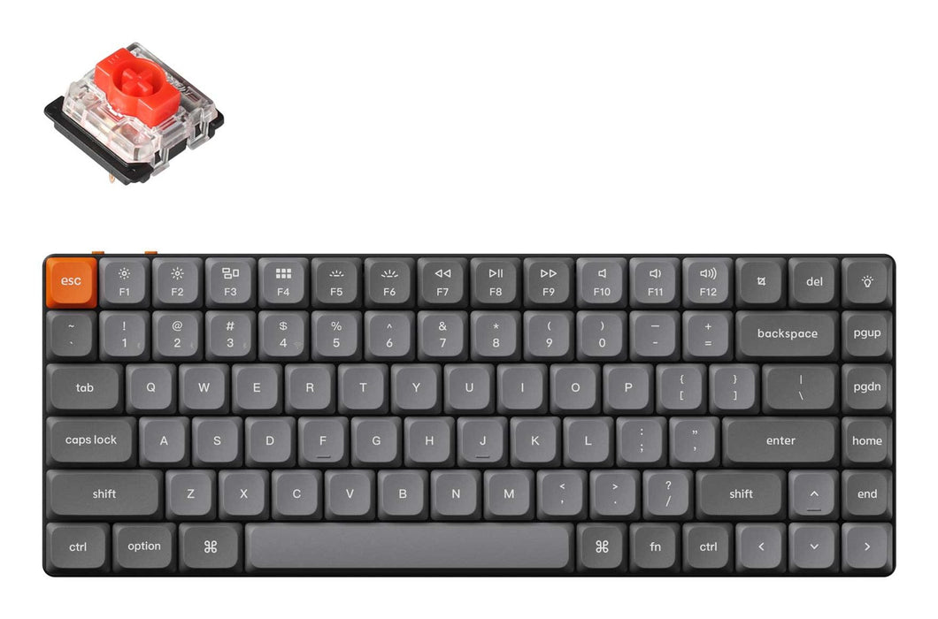 EAN 4895248862680 - Keychron K3 Max teclado Hogar / Oficina USB + RF Wireless + Bluetooth Inglés Gris imagen 1