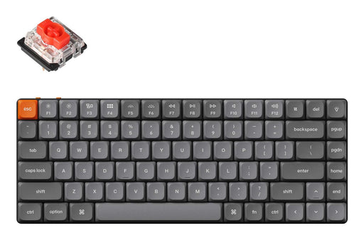EAN 4895248862680 - Keychron K3 Max teclado Hogar / Oficina USB + RF Wireless + Bluetooth Inglés Gris imagen 1