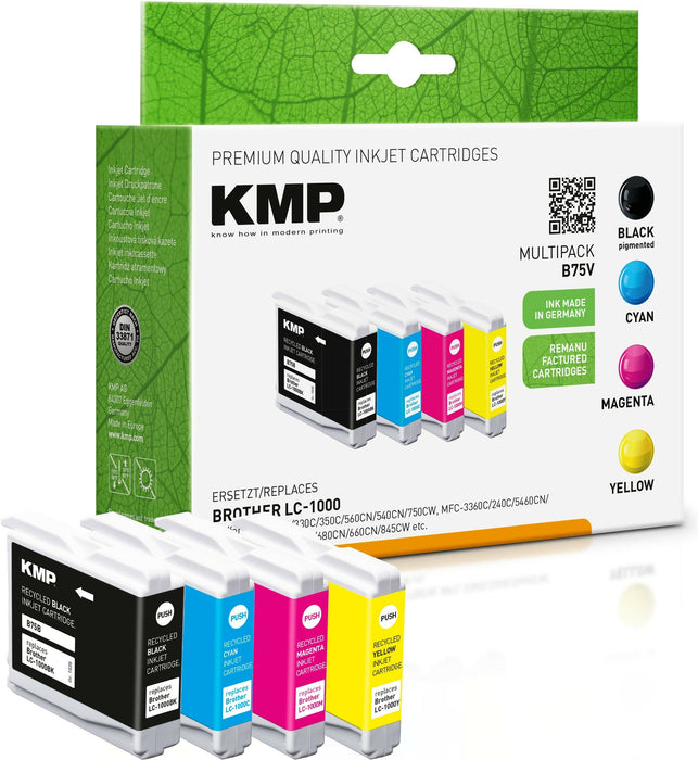 EAN 4011324370515 - KMP 1035,4005 cartucho de tinta 4 pieza(s) Compatible Negro, Cian, Magenta, Amarillo imagen 1