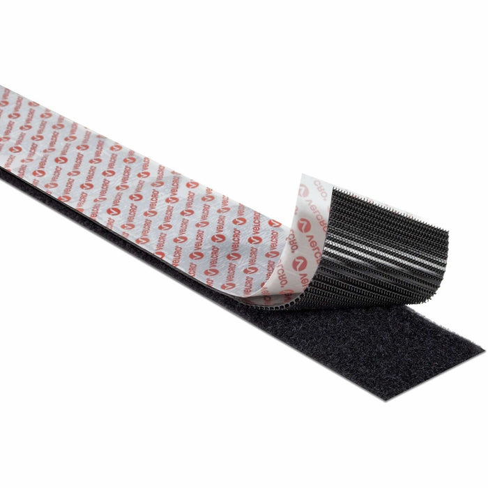 Velcro Klettband Extra Stark Selbstklebend, Haken & Flausch 50mm X 5m Schwarz