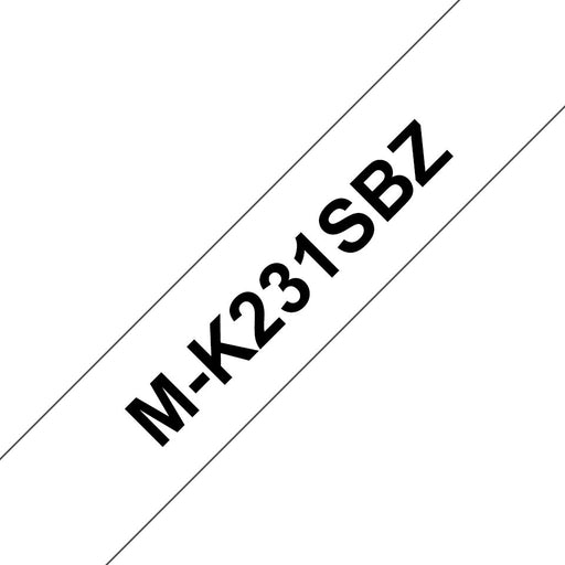 EAN 4977766624954 - Brother M-K231SBZ cinta para impresora de etiquetas Negro sobre blanco imagen 1