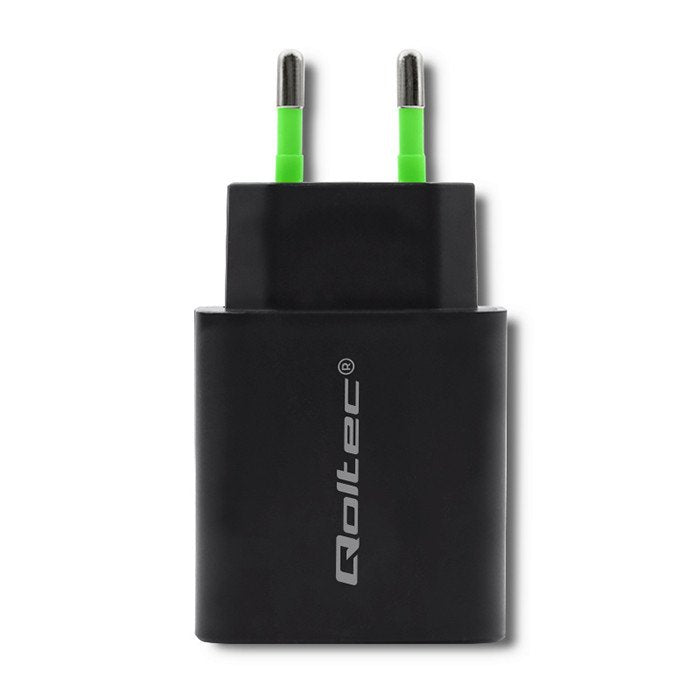 EAN 5901878517131 - Qoltec 51713 adaptador e inversor de corriente Interior 18 W Negro imagen 3