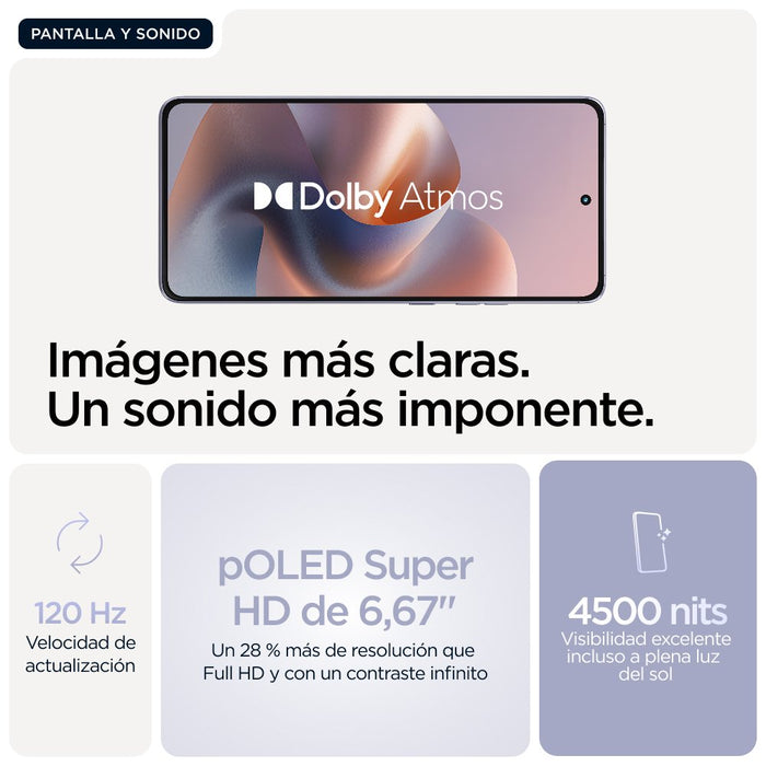 EAN 840023295416 - Motorola moto g86 5G 16,9 cm (6.67") SIM doble Android 15 USB Tipo C 8 GB 256 GB 5200 mAh Lila imagen 7