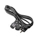 EAN 5901720130730 - Akyga AK-PC-04A cable de transmisión Negro 1,8 m CEE7/7 Acoplador C13 2 x imagen 1