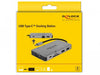 EAN 4043619877355 - DeLOCK 87735 base para portátil y replicador de puertos Alámbrico USB 3.2 Gen 1 (3.1 Gen 1) Type-C Gris imagen 6