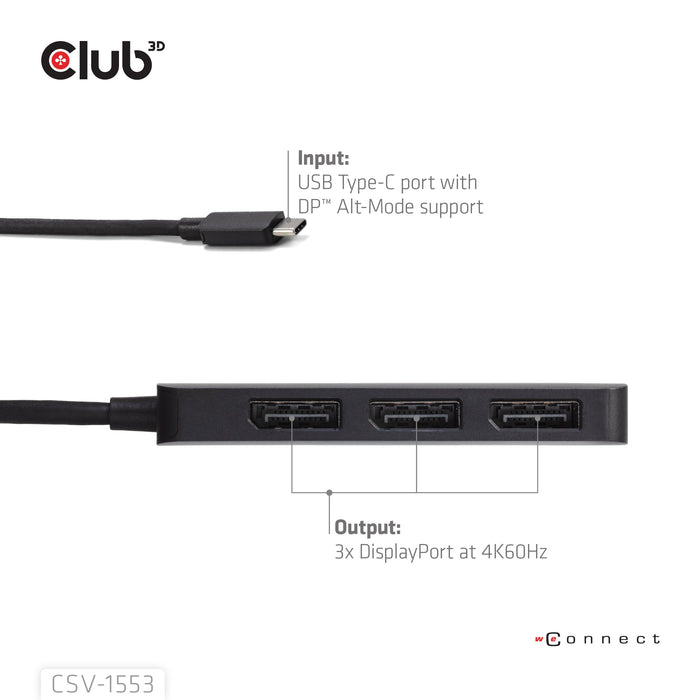 EAN 8719214473174 - CLUB3D CSV-1553 hub de interfaz USB Tipo C Negro imagen 7
