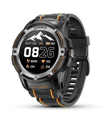 Smartwatch Hammer Watch Plus Notificaciones Frecuencia Cardíaca Gps Negro