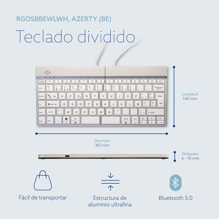 EAN 8719274492122 - R-Go Tools R-Go Split Break teclado Oficina Belga imagen 14