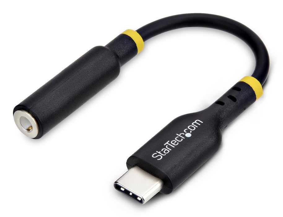 EAN 0065030898225 - StarTech.com USBCAUDIO2 cable de audio 0,127 m USB Type-C 2.0 Negro imagen 1