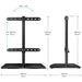 EAN 4603728443348 - ONKRON PT3-B soporte para TV 190,5 cm (75") Negro imagen 4