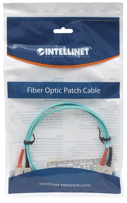 EAN 0766623751025 - Intellinet 751025 Cable de fibra óptica e InfiniBand 1 m SC Color aguamarina imagen 5
