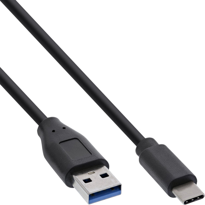 Cable Inline Usb 3.2, Usb Tipo C Macho A A Macho, Negro, 1 M
