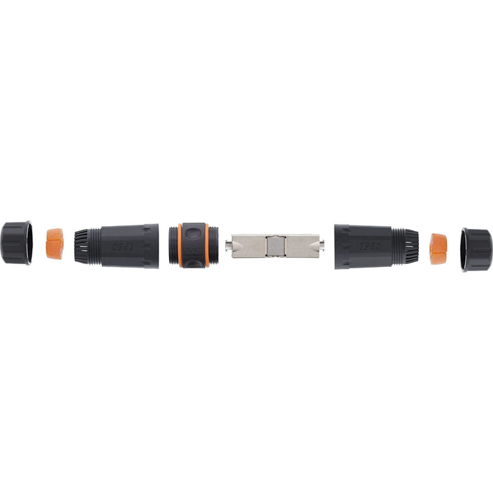 Conector Exterior Inline Cat.6a Resistente Al Agua Ip68