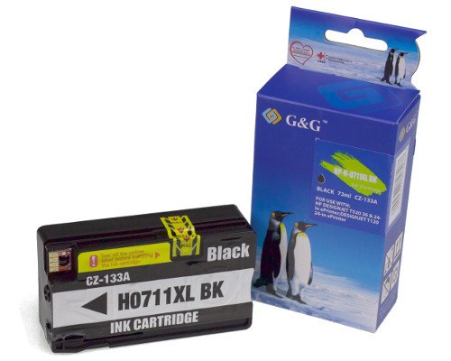 G&G Tintencartucho Compatible Con Hp 711 Negro