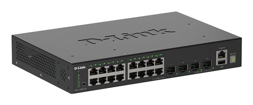 EAN 0790069474620 - D-Link DGS-1530-20/E switch Gestionado L2 Gigabit Ethernet (10/100/1000) Negro imagen 2