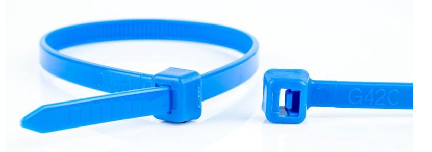 EAN 8717278572109 - WKK 11032671 presilla Brida reutilizable Plástico, Poliamida Azul 100 pieza(s) imagen 1