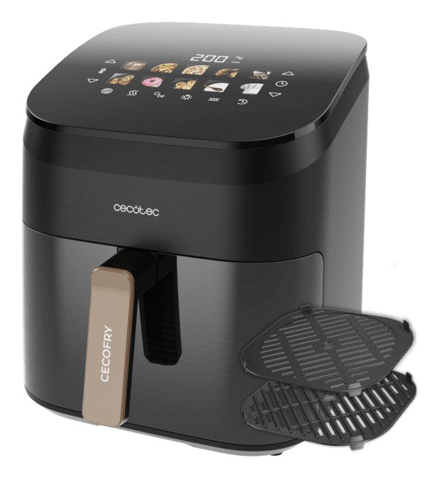 Freidora De Aire Cecotec Cecofry&Grill Smokin' 6500 Sencillo 6,5 L Independiente 2200 W  Negro, Marrón