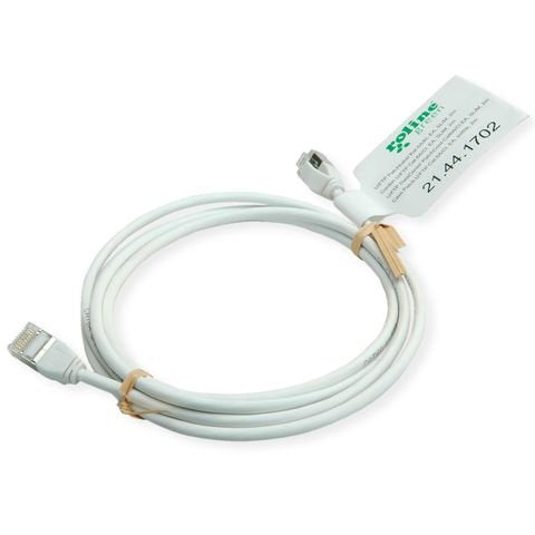 Cable Roline Verde U Ftp  De Red Cat.6a (Class Ea), Lsoh, Slim, Wei, 1,5 M