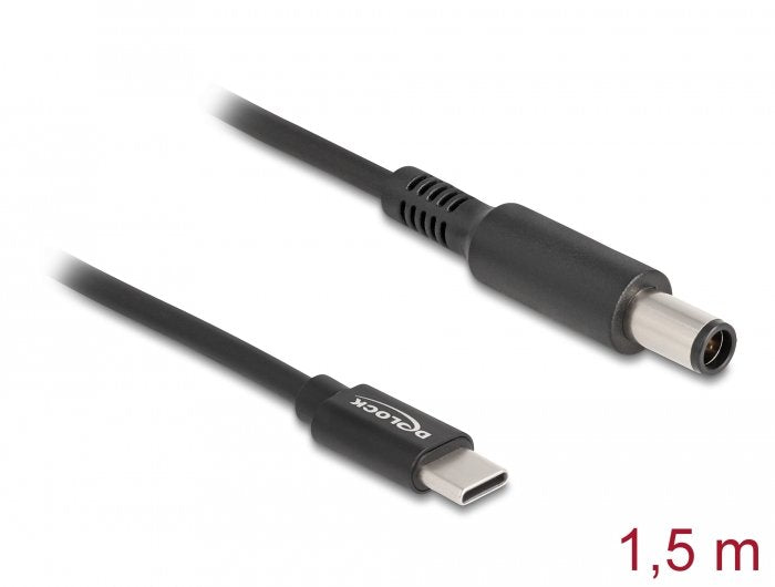 Delock Notebook Ladecable Usb Type-C Stecker Zu Dell 7,4 X 5,0 Mm Stecker