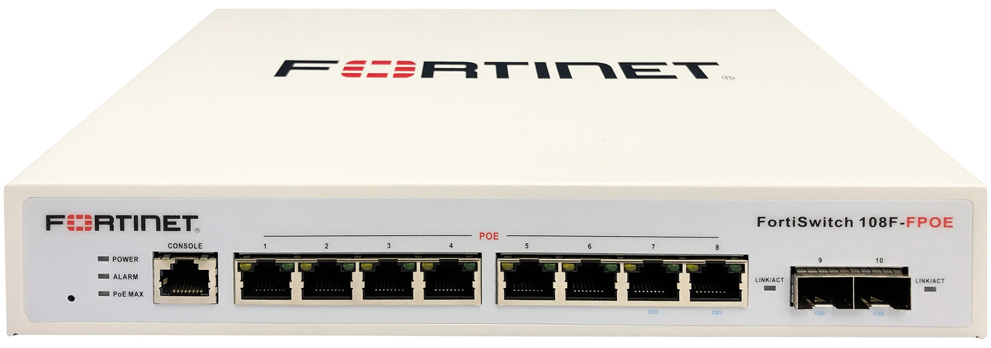 Switch Gestionable Fortinet Fortiswitch 108f-Fpoe 10p 8xge Poe+ 2xsfp L2+ Blanco