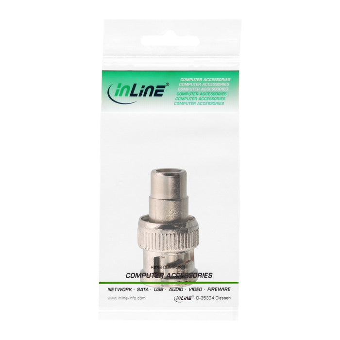 Adaptador De Video Inline 1x Rca Hembra A Bnc Macho