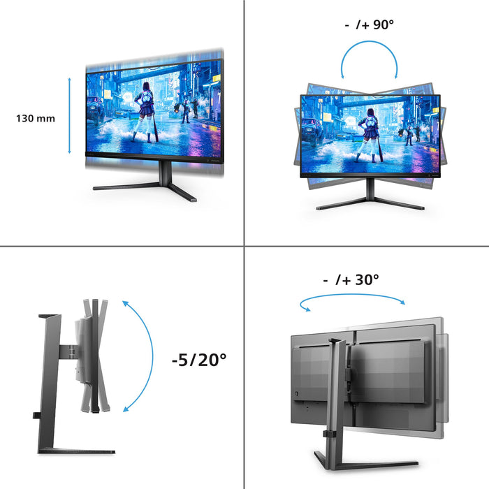 EAN 8721038002959 - Philips Evnia 5000 25M2N5200U/00 pantalla para PC 62,2 cm (24.5") 1920 x 1080 Pixeles Full HD LCD Gris imagen 3