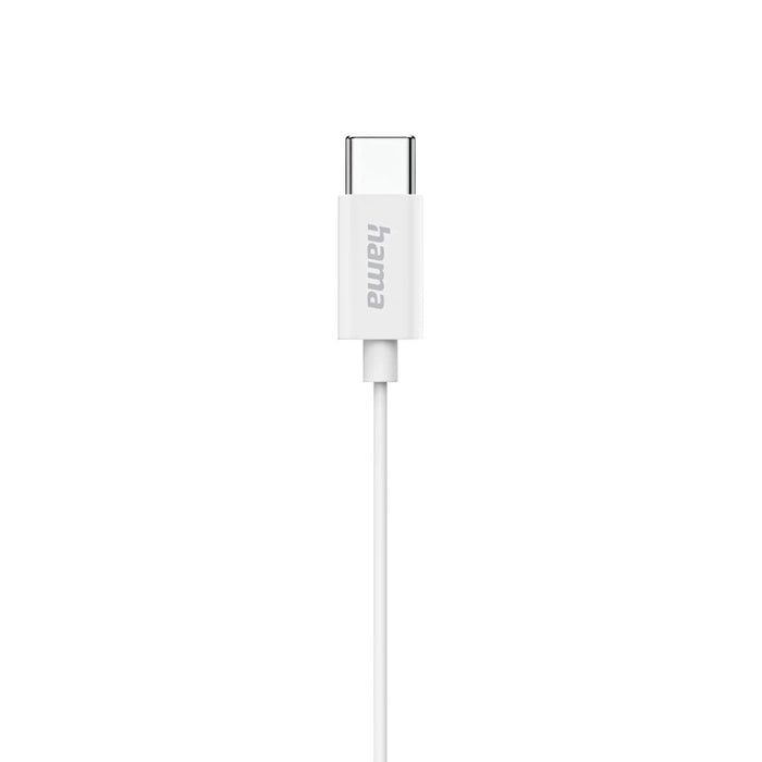Auricular Intrauditivo Usb-C Hama Classy Microfono Cable 1.2m Color Blanco