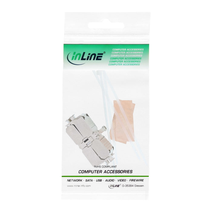 Caja De Conexión Inline Cat.6a 600 Mhz Lsa Blindado