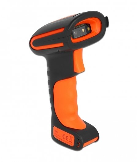 EAN 4043619905072 - DeLOCK 90507 lector de código de barras Lector de códigos de barras portátil 1D/2D CMOS Negro, Naranja imagen 1