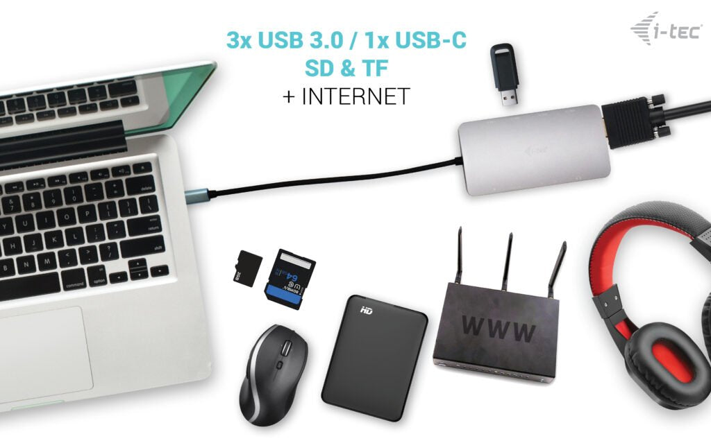 EAN 8595611703331 - i-tec Metal C31NANODOCKVGAPD base para portátil y replicador de puertos Alámbrico USB 3.2 Gen 1 (3.1 Gen  imagen 11